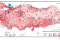 Türkiye Nüfus Yoğunluğu ve Dağılışı Haritası 2023